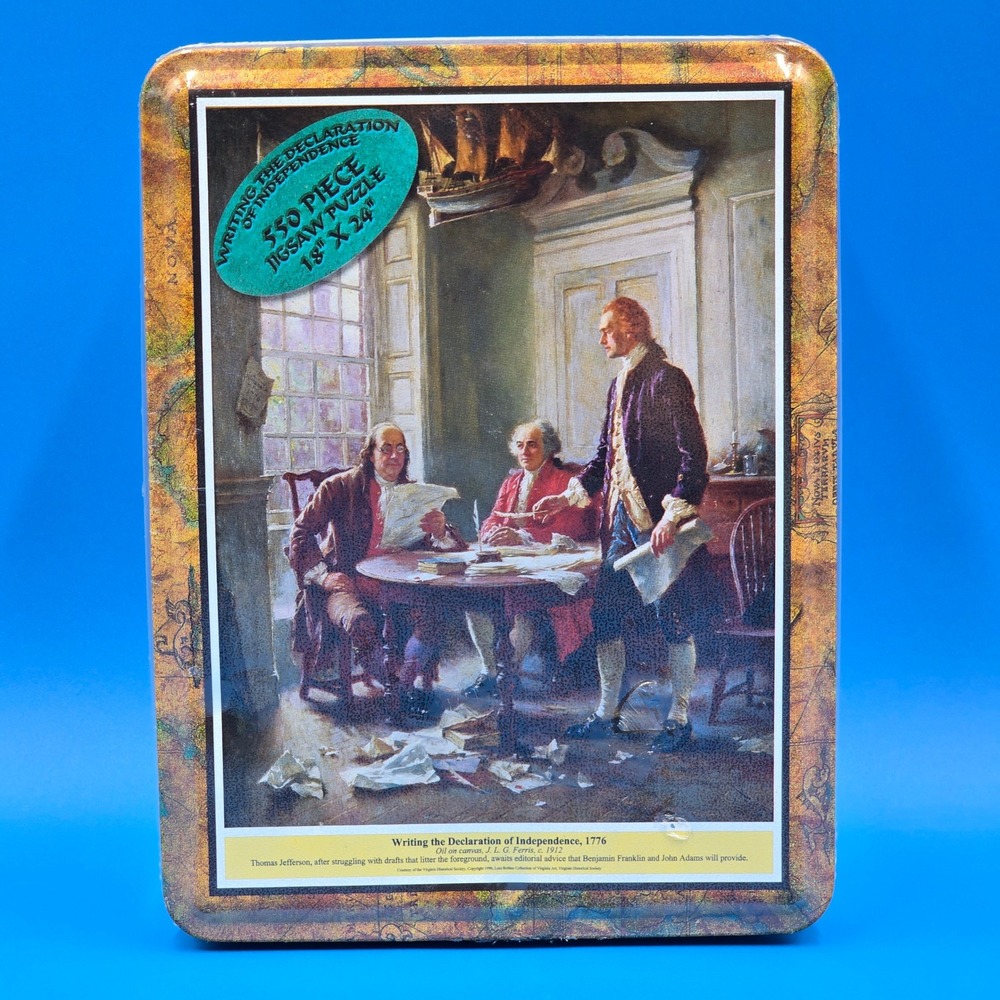 Channel Craft Declaration of Independence 550 Piece‎ Jigsaw Puzzle Collector Tin